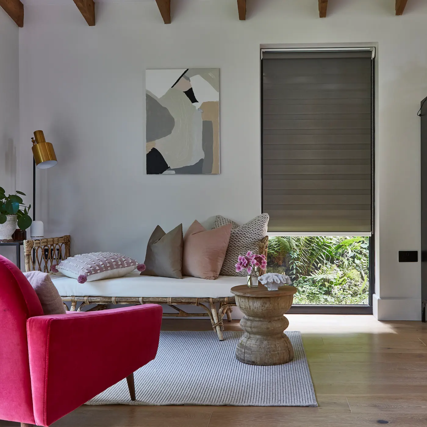 Day and night blind with sheer and solid bands – Harborne Blinds