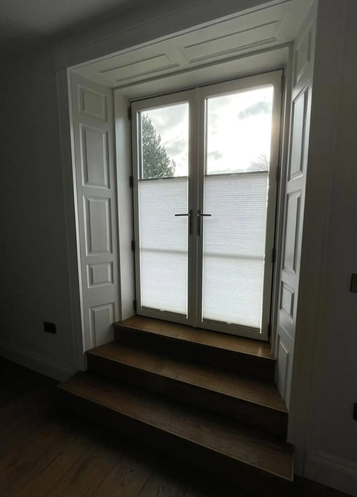 Pleated blind fitted to a window – Harborne Blinds